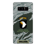 PERSONALIZED U.S VETERAN WITH DIVISION CAMO PHONECASE QTHC1903