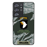 PERSONALIZED U.S VETERAN WITH DIVISION CAMO PHONECASE QTHC1903