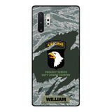 PERSONALIZED U.S VETERAN WITH DIVISION CAMO PHONECASE QTHC1903