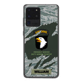 PERSONALIZED U.S VETERAN WITH DIVISION CAMO PHONECASE QTHC1903