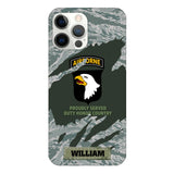 PERSONALIZED U.S VETERAN WITH DIVISION CAMO PHONECASE QTHC1903