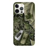 Personalized Canadian Soldier Camo Phone Case Printed 22MAR-DT19