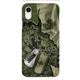 Personalized Canadian Soldier Camo Phone Case Printed 22MAR-DT19