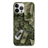 Personalized Canadian Soldier Camo Phone Case Printed 22MAR-DT19