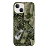 Personalized Canadian Soldier Camo Phone Case Printed 22MAR-DT19