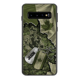 Personalized Canadian Soldier Camo Phone Case Printed 22MAR-DT19