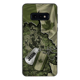 Personalized Canadian Soldier Camo Phone Case Printed 22MAR-DT19