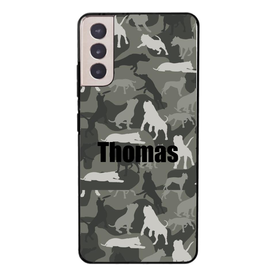 Pitbull camo Phonecase T3Q