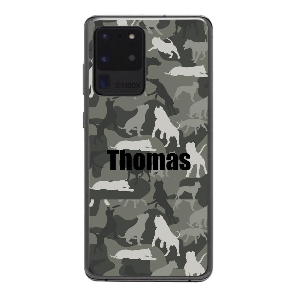 Pitbull camo Phonecase T3Q