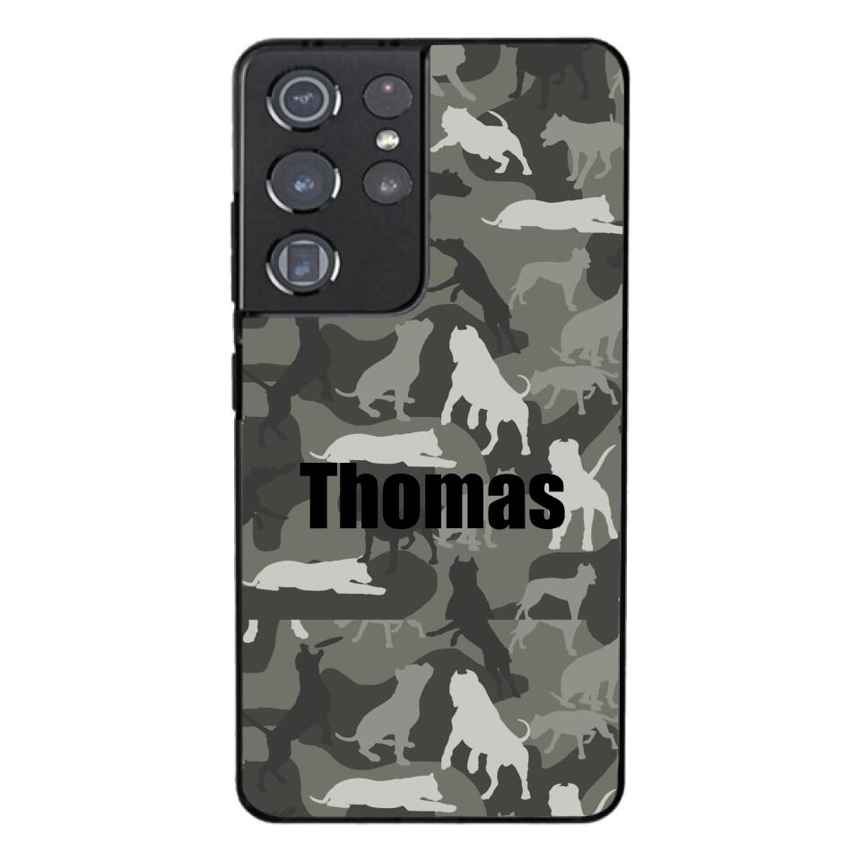 Pitbull camo Phonecase T3Q