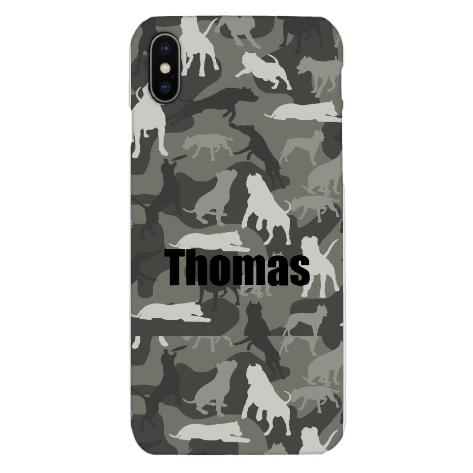 Pitbull camo Phonecase T3Q
