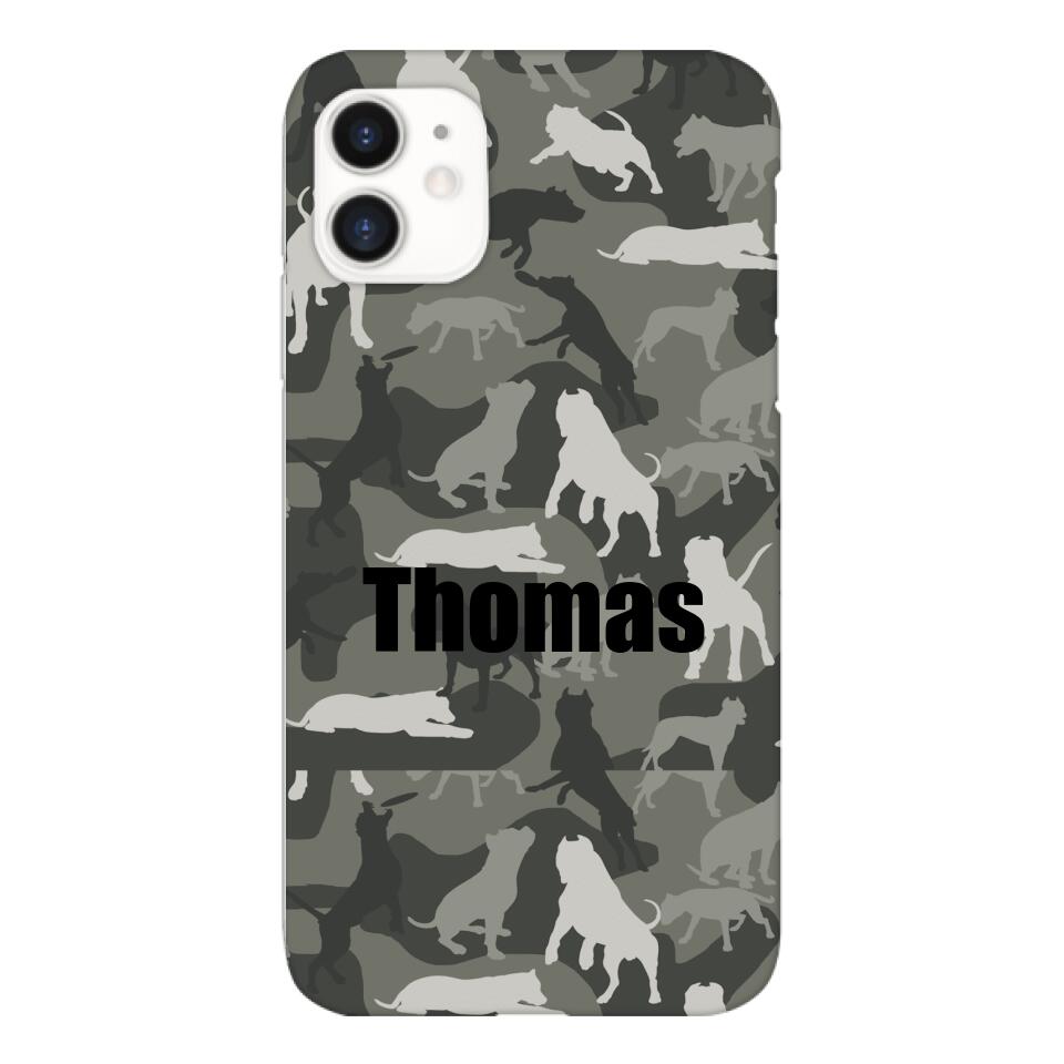 Pitbull camo Phonecase T3Q