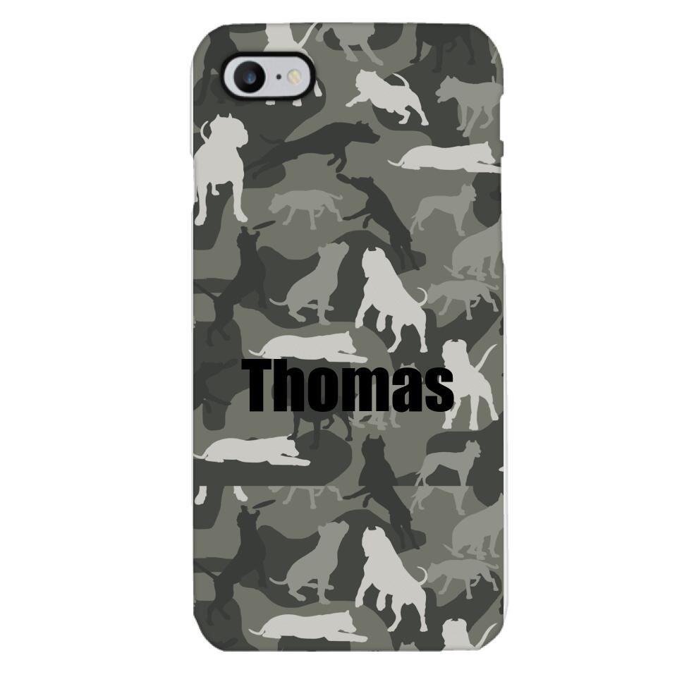 Pitbull camo Phonecase T3Q