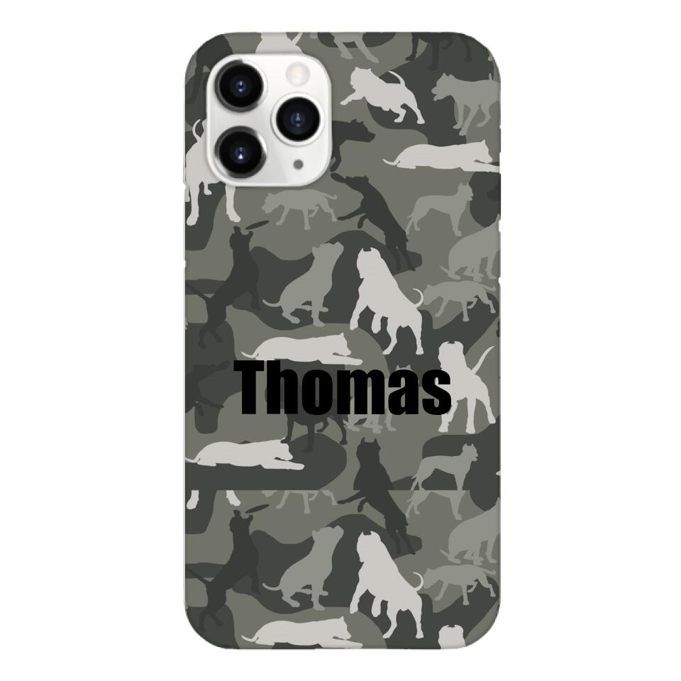 Pitbull camo Phonecase T3Q