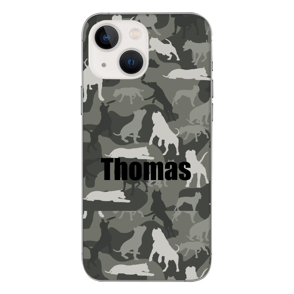 Pitbull camo Phonecase T3Q