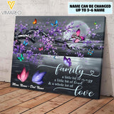 PERSONALIZED FAMILY A WHOLE LOT OF LOVE CANVAS QTTQ2103
