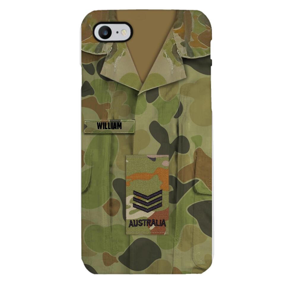 Personalized Australian Army Camo Phone Case Printed 22MAR-MQ21