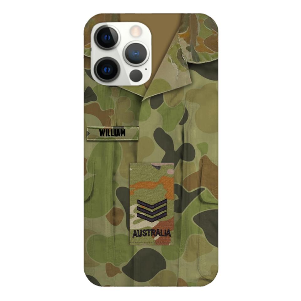 Personalized Australian Army Camo Phone Case Printed 22MAR-MQ21