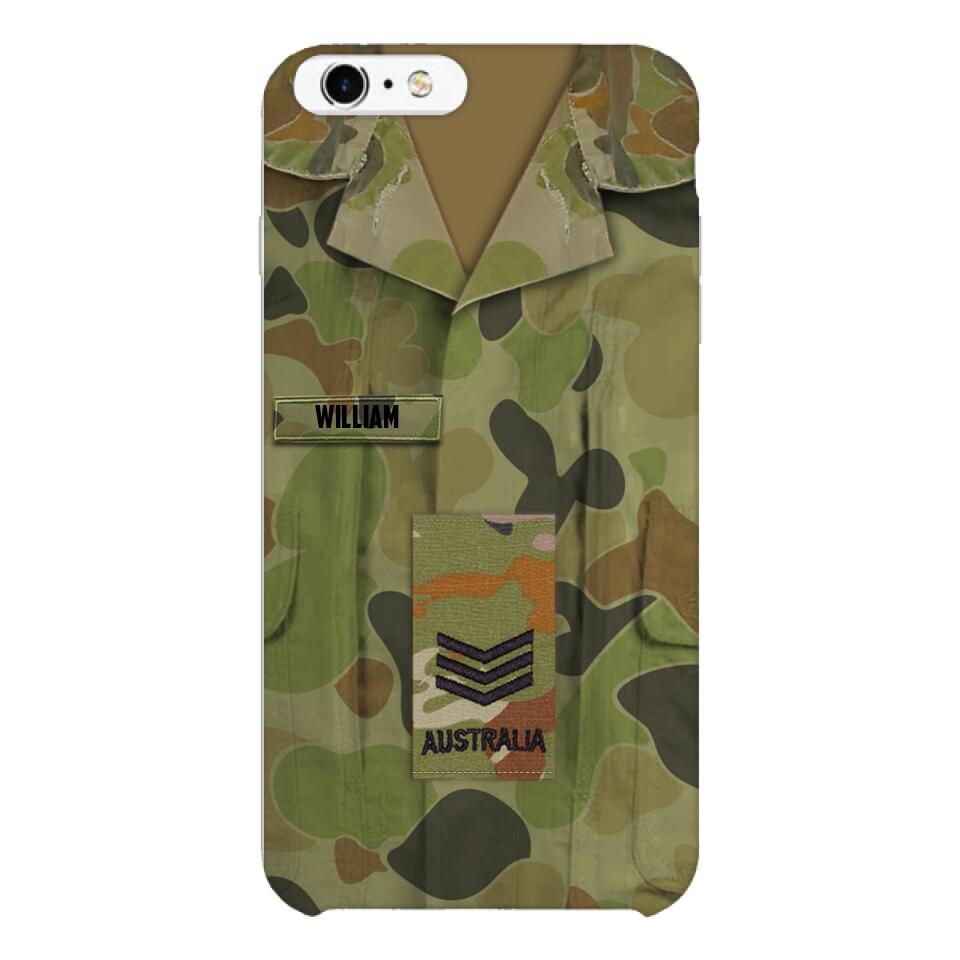 Personalized Australian Army Camo Phone Case Printed 22MAR-MQ21
