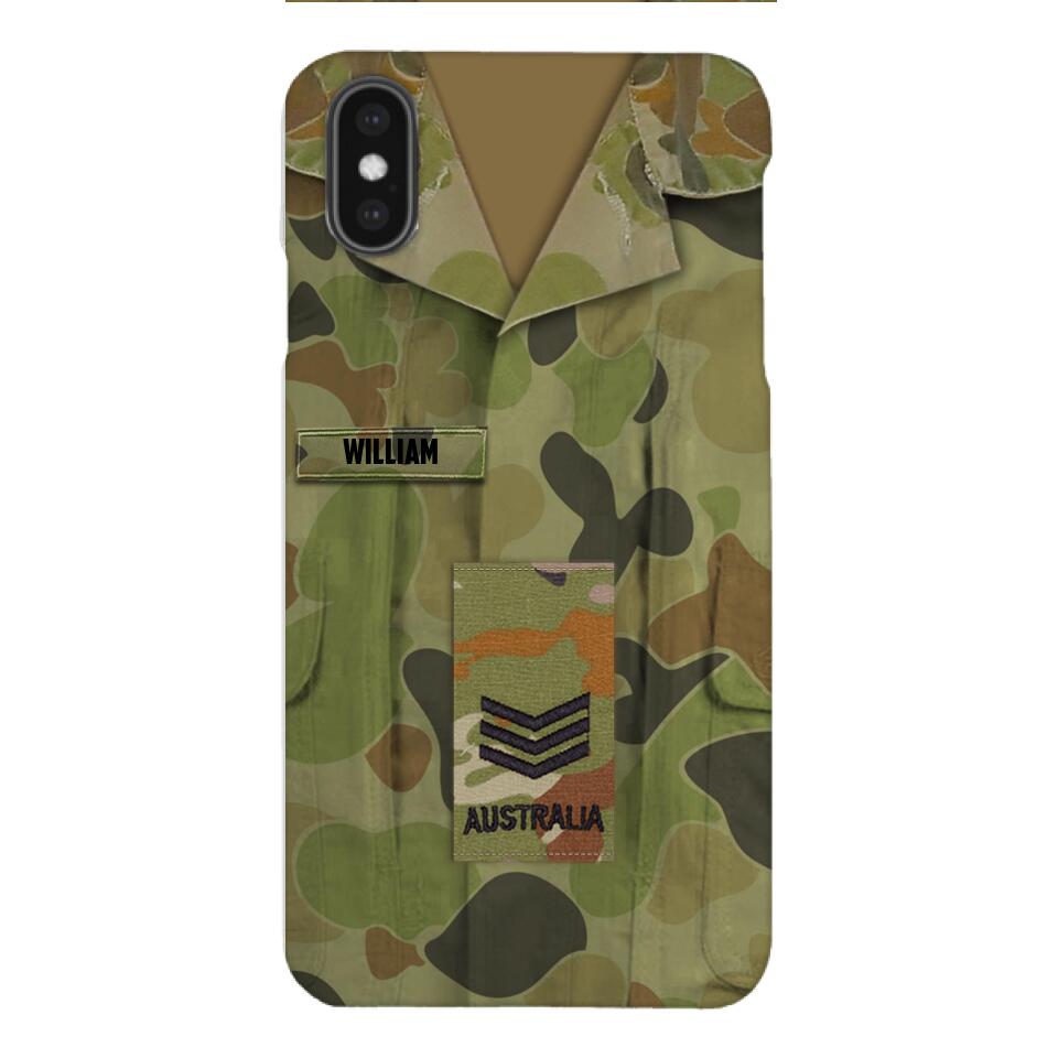 Personalized Australian Army Camo Phone Case Printed 22MAR-MQ21