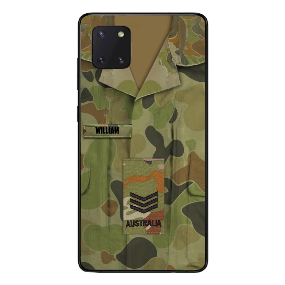 Personalized Australian Army Camo Phone Case Printed 22MAR-MQ21