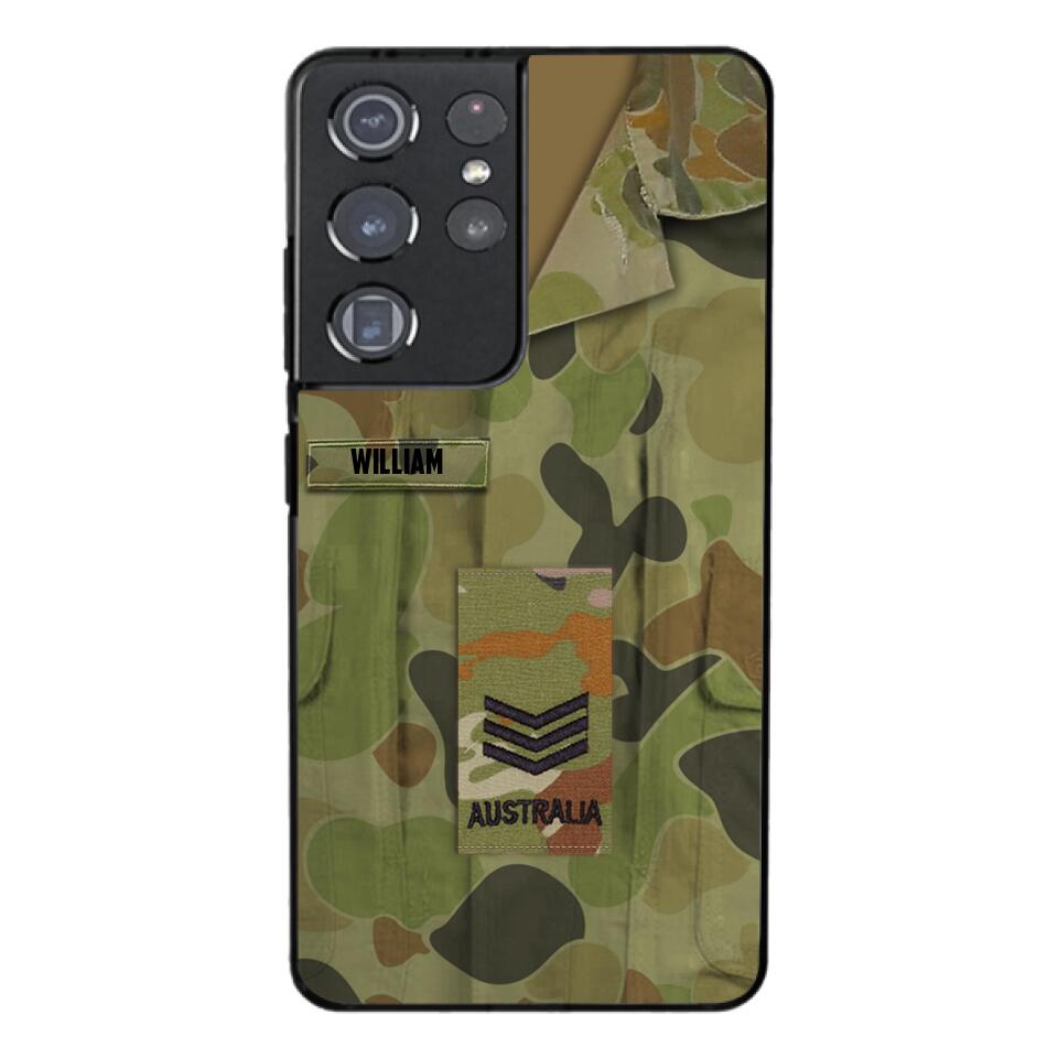 Personalized Australian Army Camo Phone Case Printed 22MAR-MQ21