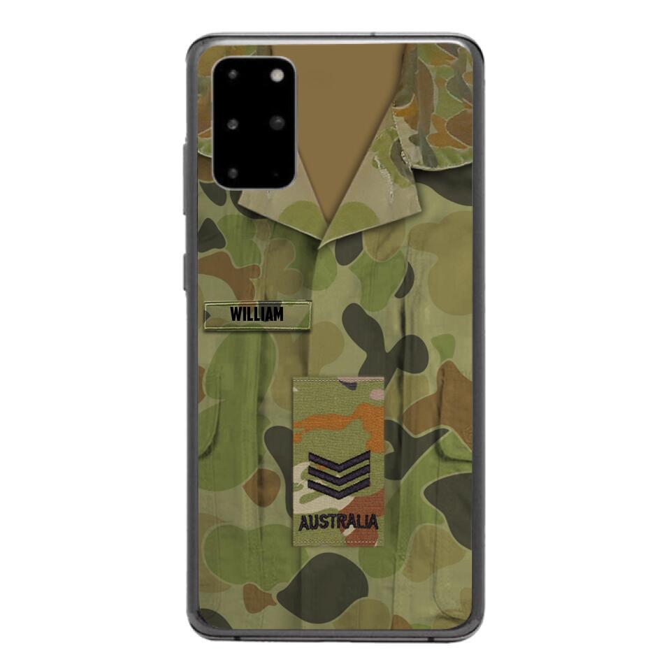 Personalized Australian Army Camo Phone Case Printed 22MAR-MQ21