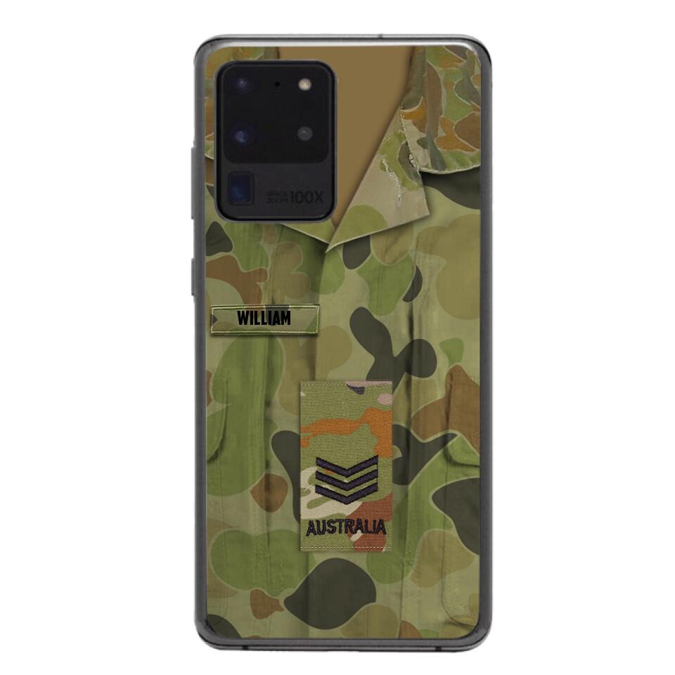 Personalized Australian Army Camo Phone Case Printed 22MAR-MQ21