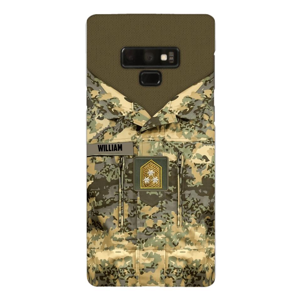 Personalized Austrian Army Camo Phone Case Printed 22MAR-HQ21