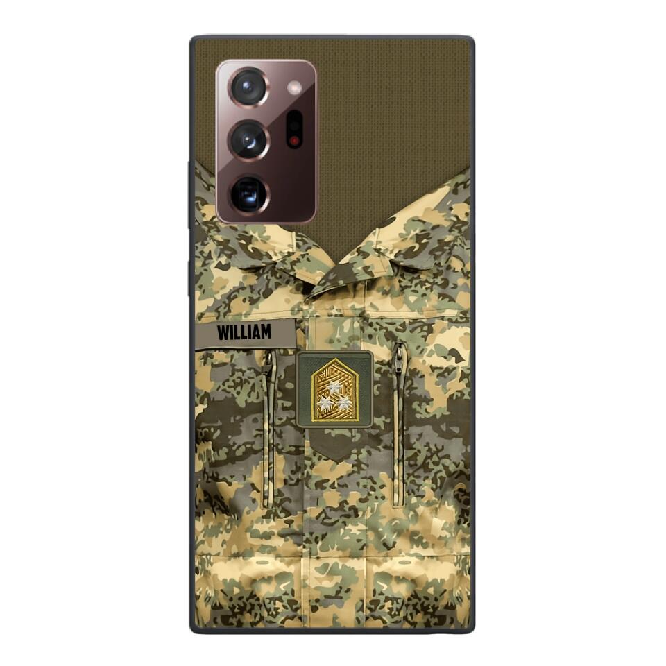 Personalized Austrian Army Camo Phone Case Printed 22MAR-HQ21