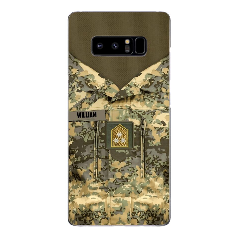 Personalized Austrian Army Camo Phone Case Printed 22MAR-HQ21