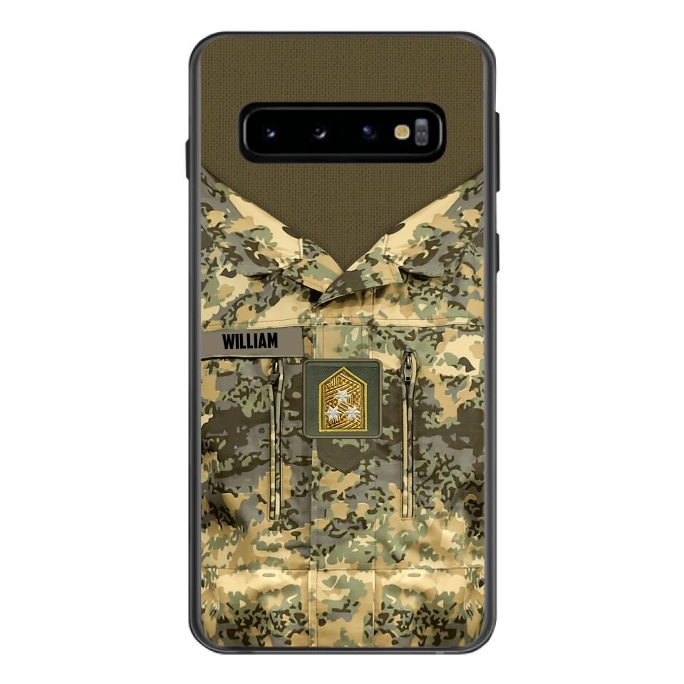 Personalized Austrian Army Camo Phone Case Printed 22MAR-HQ21