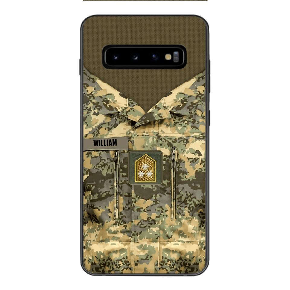 Personalized Austrian Army Camo Phone Case Printed 22MAR-HQ21