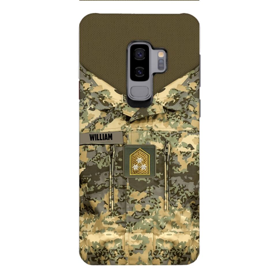 Personalized Austrian Army Camo Phone Case Printed 22MAR-HQ21