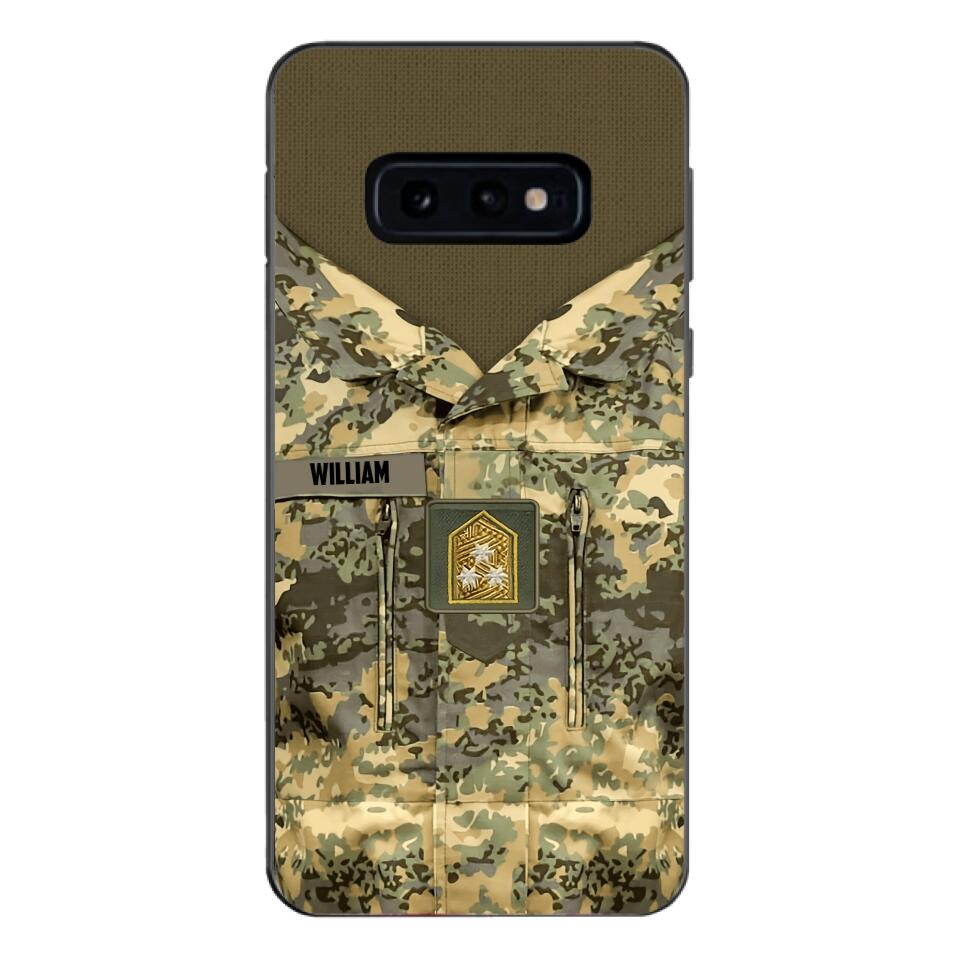 Personalized Austrian Army Camo Phone Case Printed 22MAR-HQ21