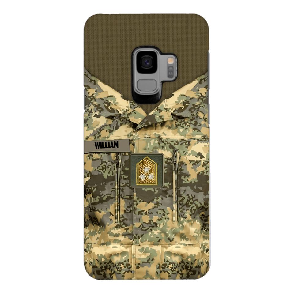 Personalized Austrian Army Camo Phone Case Printed 22MAR-HQ21