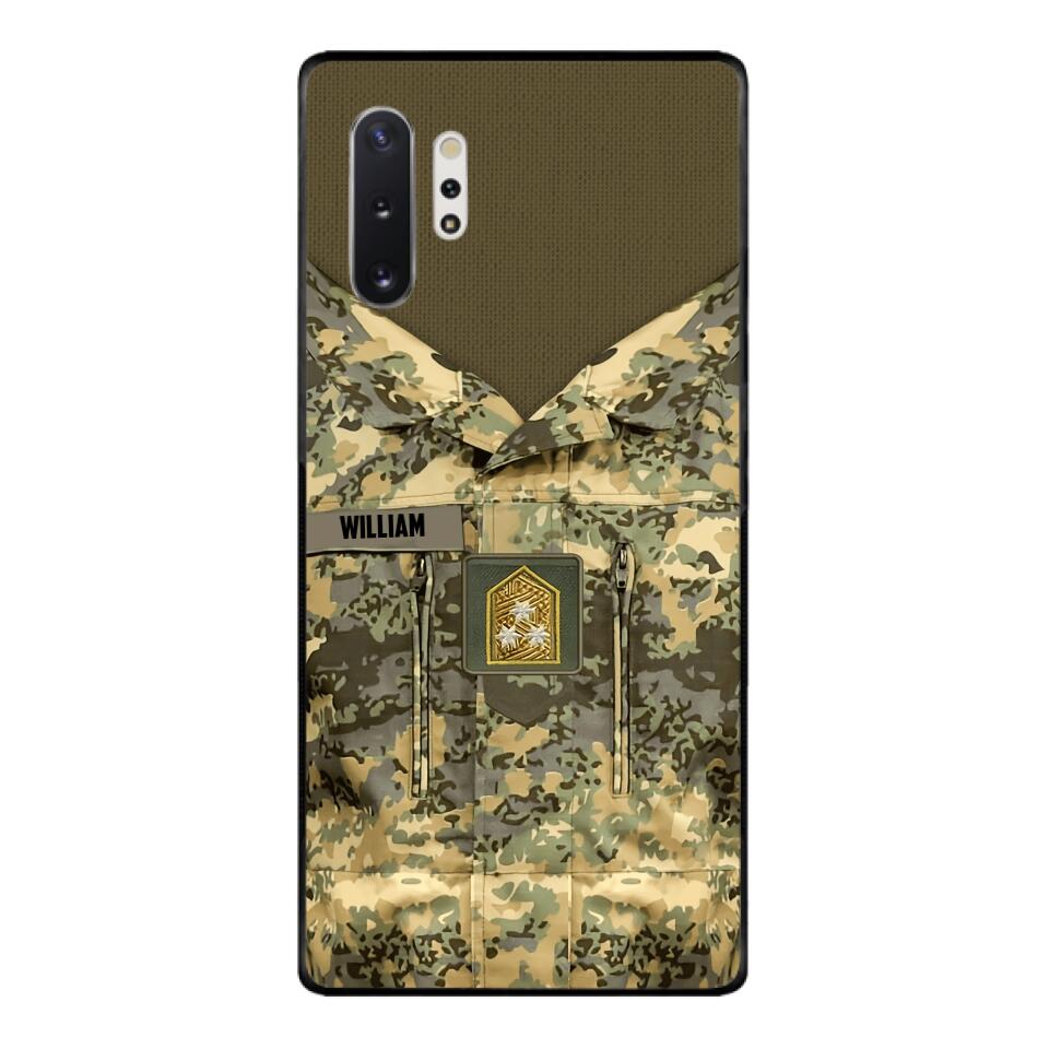 Personalized Austrian Army Camo Phone Case Printed 22MAR-HQ21