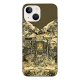 Personalized Austrian Army Camo Phone Case Printed 22MAR-HQ21