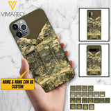 Personalized Austrian Army Camo Phone Case Printed 22MAR-HQ21