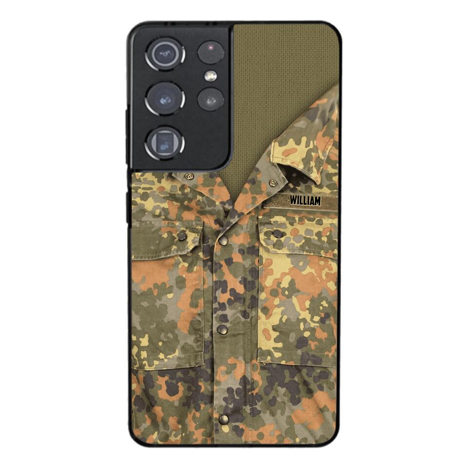 Personalized German Army Camo Phone Case Printed 22MAR-HQ21