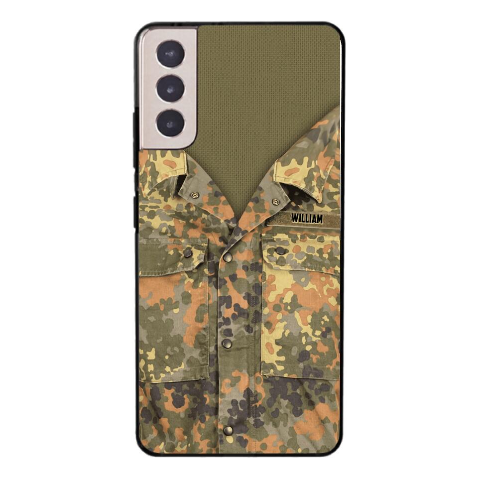 Personalized German Army Camo Phone Case Printed 22MAR-HQ21