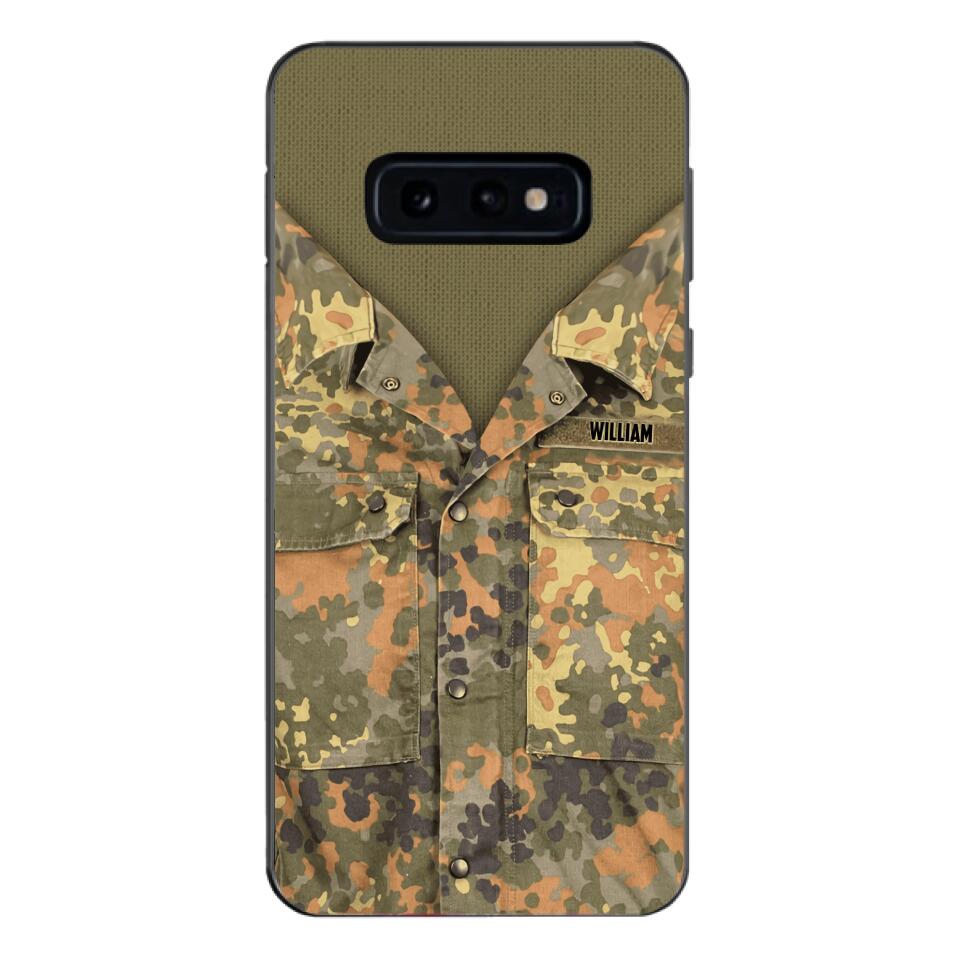 Personalized German Army Camo Phone Case Printed 22MAR-HQ21