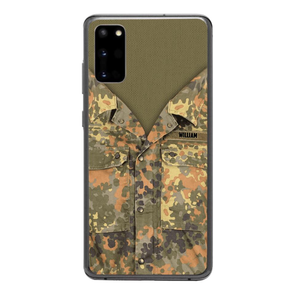 Personalized German Army Camo Phone Case Printed 22MAR-HQ21