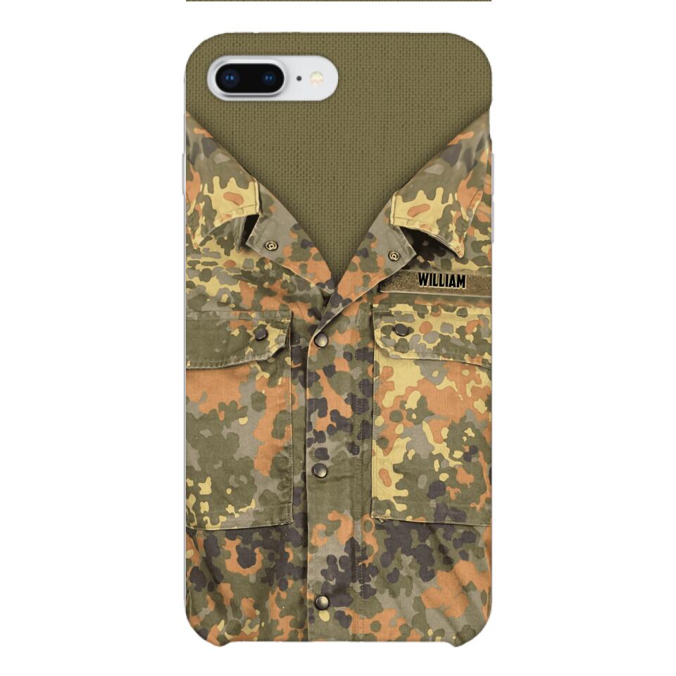 Personalized German Army Camo Phone Case Printed 22MAR-HQ21