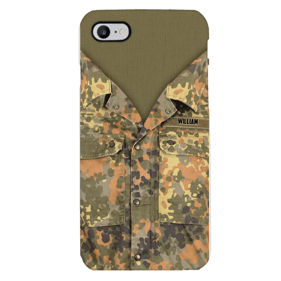 Personalized German Army Camo Phone Case Printed 22MAR-HQ21
