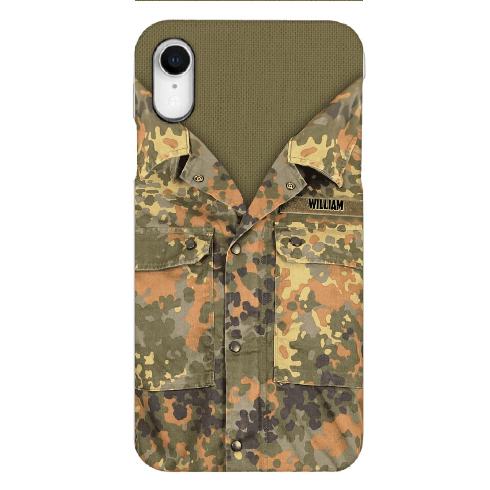 Personalized German Army Camo Phone Case Printed 22MAR-HQ21