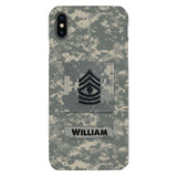 Personalized U.S Army Camo Phone Case Printed 22MAR-HC21