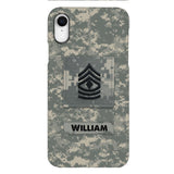 Personalized U.S Army Camo Phone Case Printed 22MAR-HC21