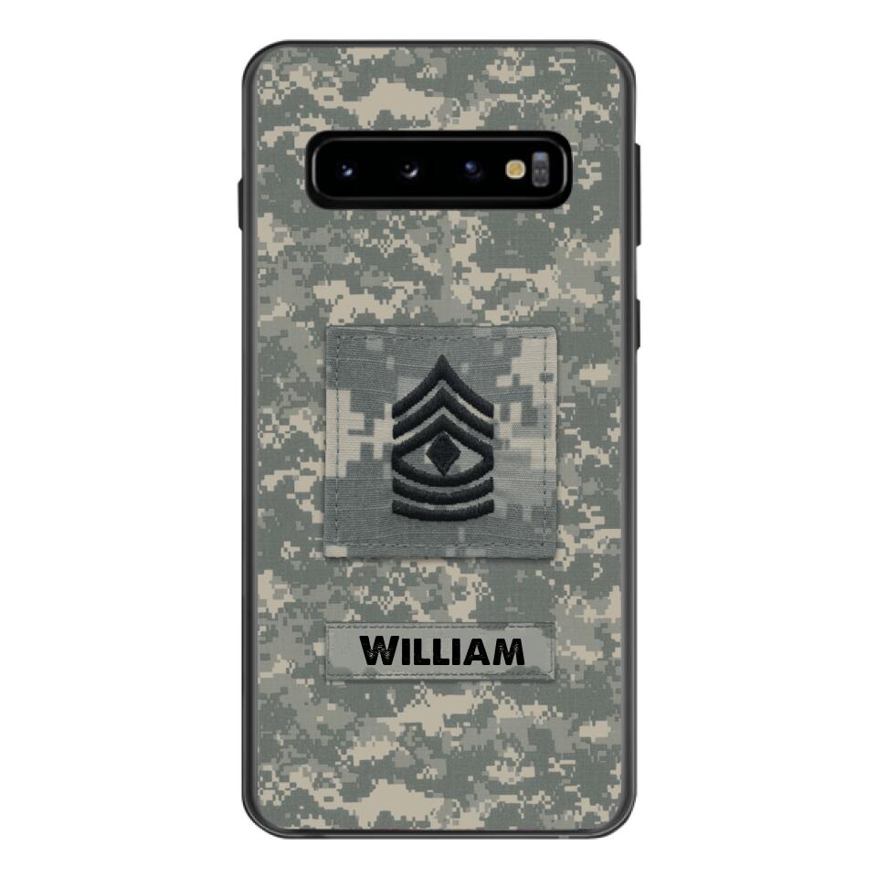 Personalized U.S Army Camo Phone Case Printed 22MAR-HC21