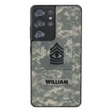 Personalized U.S Army Camo Phone Case Printed 22MAR-HC21